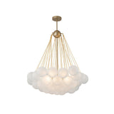 Lustre Salon Boule en Verre 80 cm