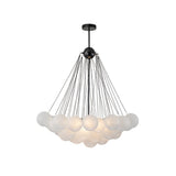 Lustre Salon Boule en Verre 80 cm