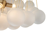 Lustre Salon Boule en Verre 80 cm