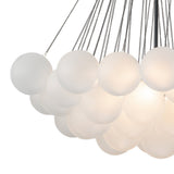 Lustre Salon Boule en Verre 80 cm