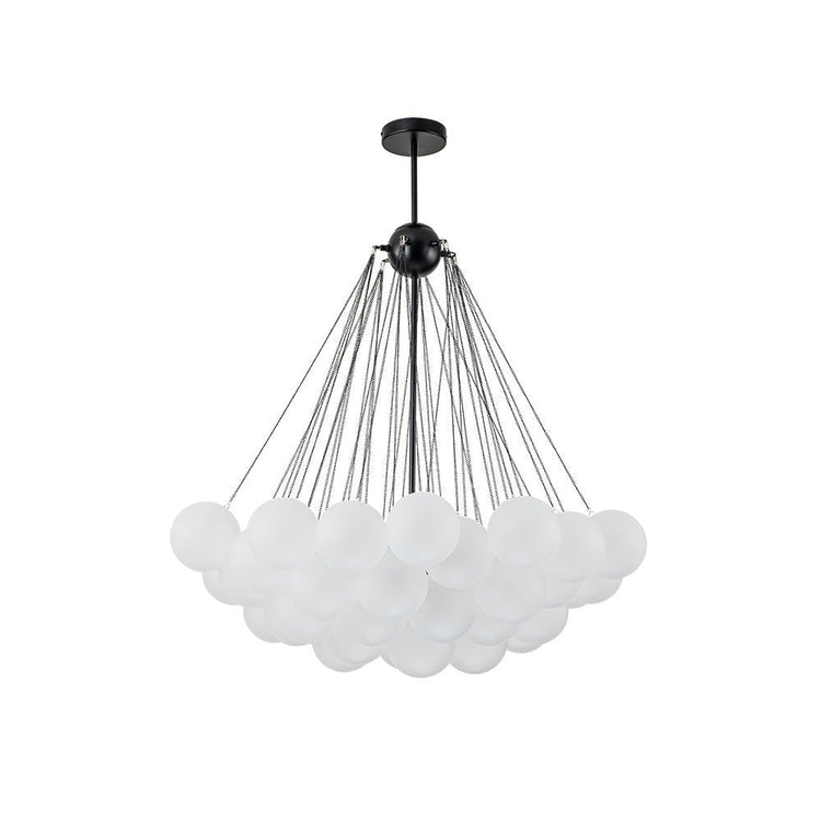 Lustre Salon Boule en Verre 80 cm