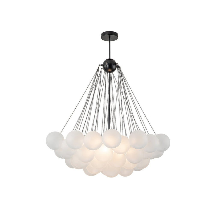 Lustre Salon Boule en Verre 80 cm