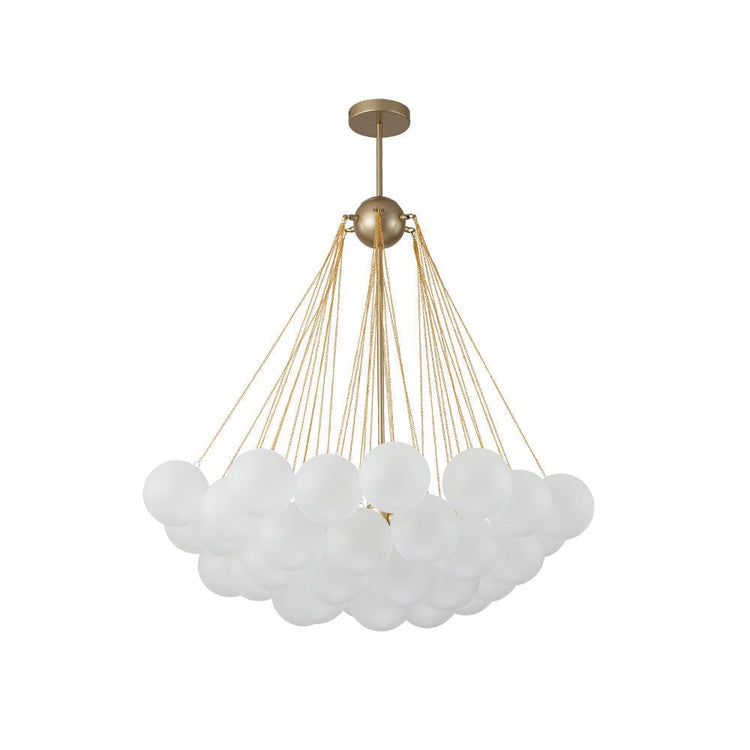 Lustre Salon Boule en Verre 80 cm