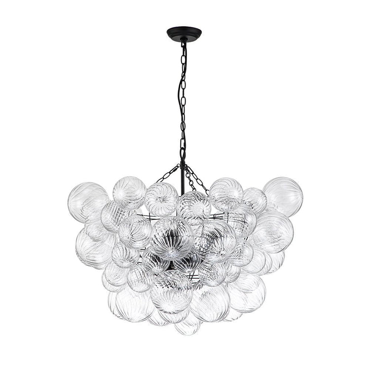 Lustre Salon Boule en Verre 83 cm