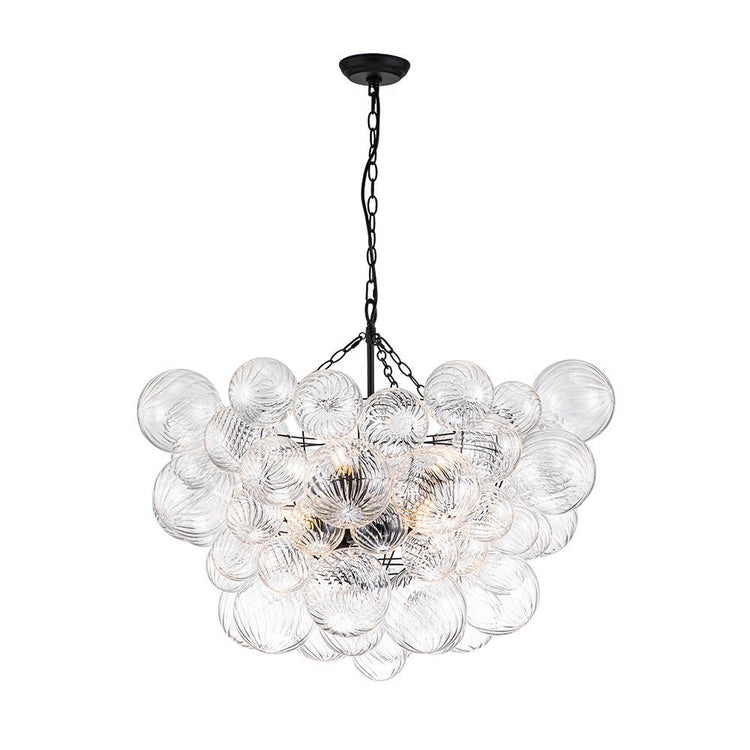 Lustre Salon Boule en Verre 83 cm