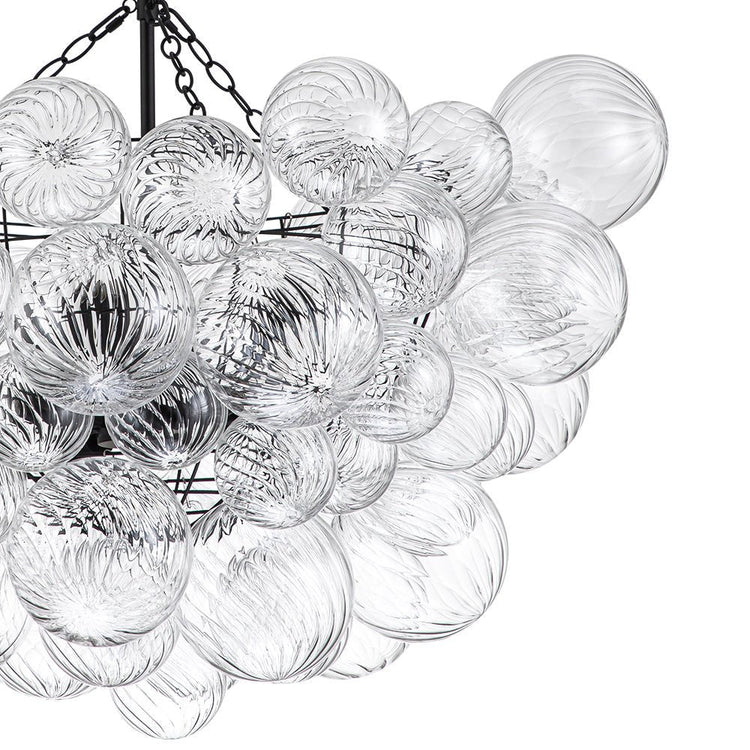 Lustre Salon Boule en Verre 83 cm