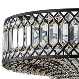 Plafonnier Cristal Taillé Tambour Semi-Encastré pour Cuisine