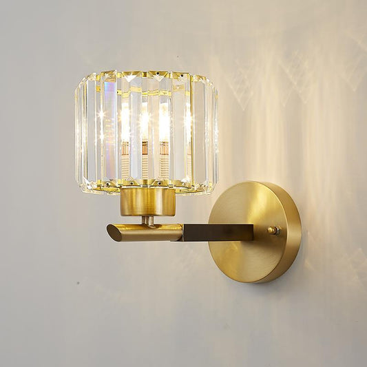 Applique Murale Chambre en Cristal 15 cm
