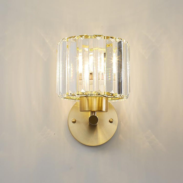 Applique Murale Chambre en Cristal 15 cm