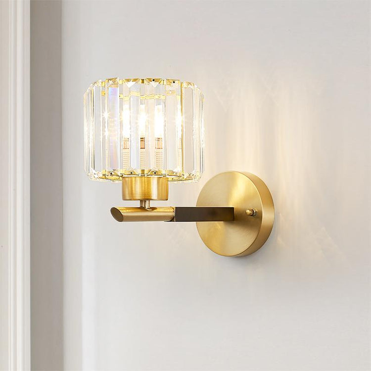 Applique Murale Chambre en Cristal 15 cm