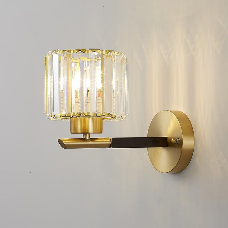 Applique Murale Chambre en Cristal 15 cm