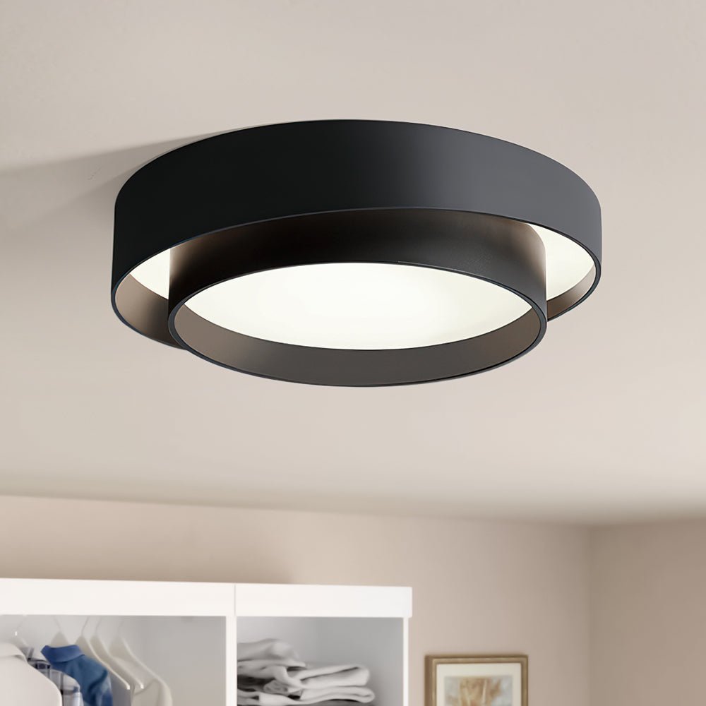 Plafonnier Concentric Anneaux Rond pour Salle de Bain