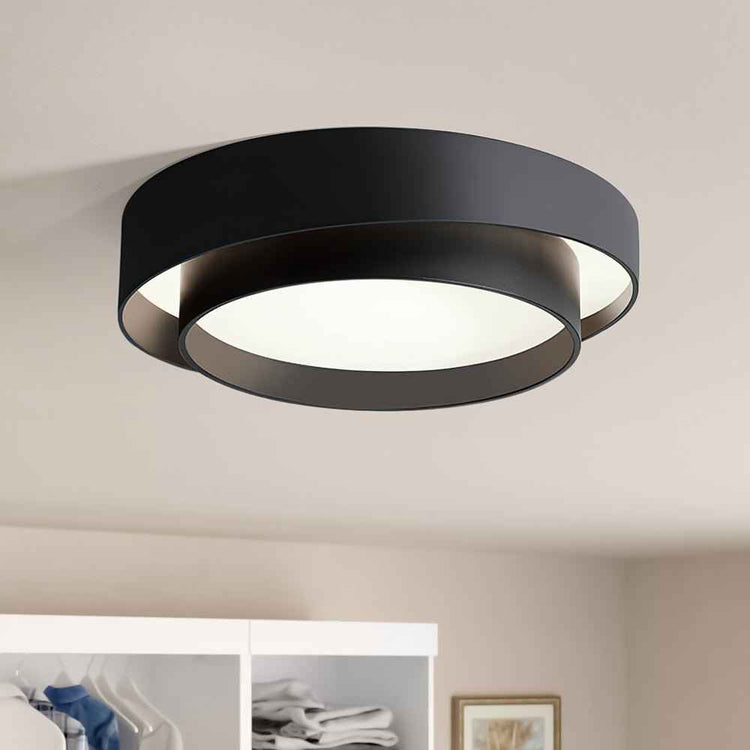 Plafonnier Concentric Anneaux Rond pour Salle de Bain