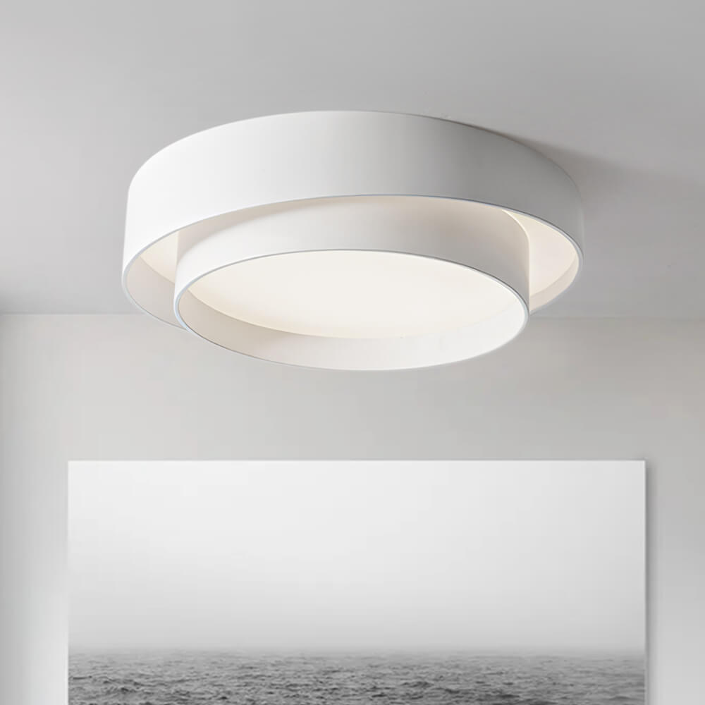Plafonnier Concentric Anneaux Rond pour Salle de Bain