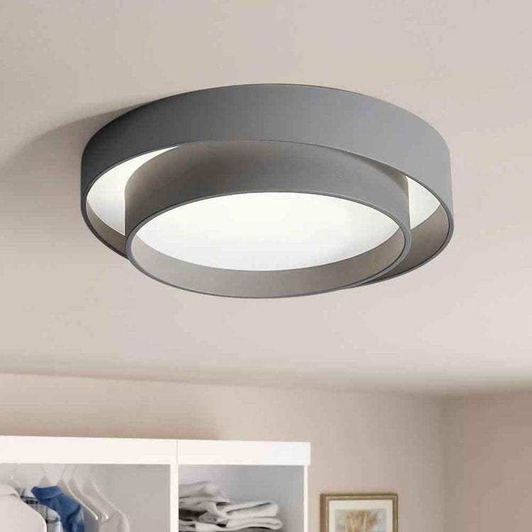 Plafonnier Concentric Anneaux Rond pour Salle de Bain