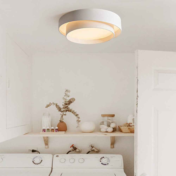 Plafonnier Concentric Anneaux Rond pour Salle de Bain