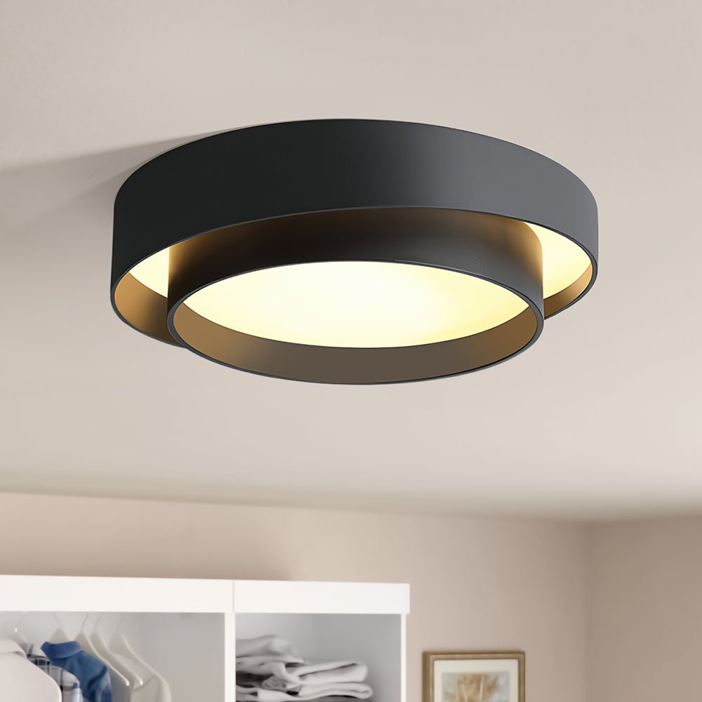 Plafonnier Concentric Anneaux Rond pour Salle de Bain