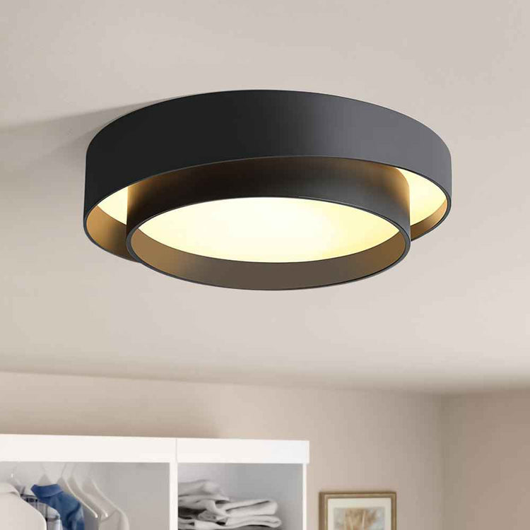 Plafonnier Concentric Anneaux Rond pour Salle de Bain