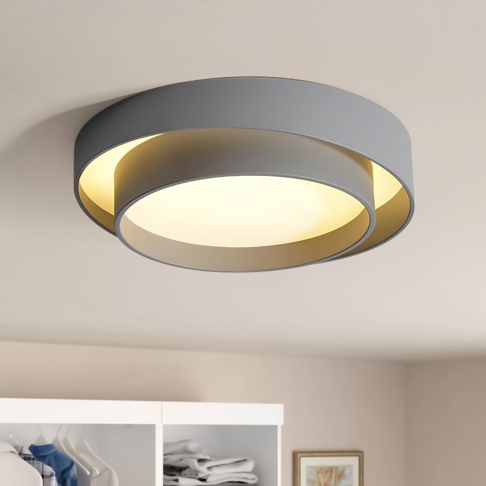 Plafonnier Concentric Anneaux Rond pour Salle de Bain