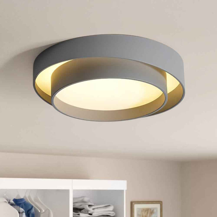 Plafonnier Concentric Anneaux Rond pour Salle de Bain