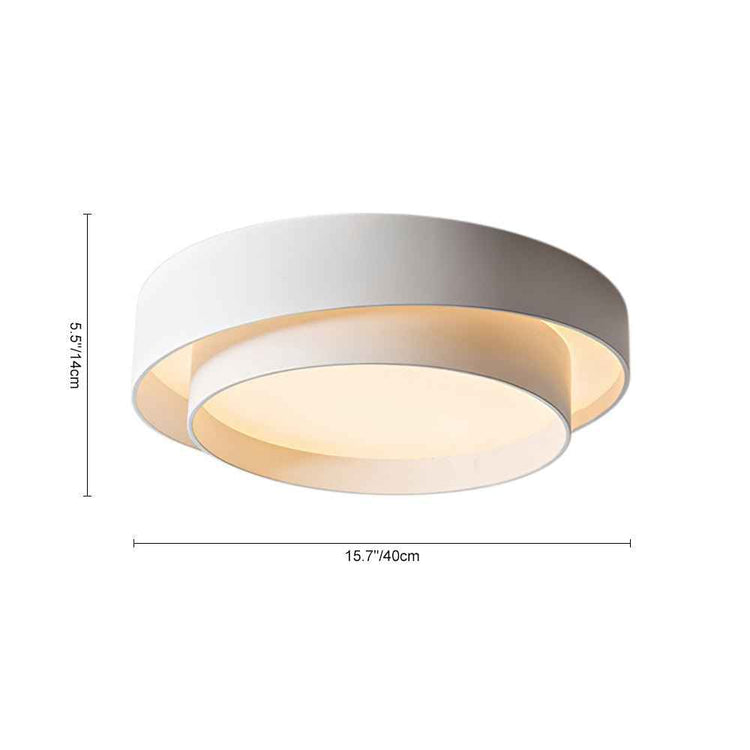 Plafonnier Concentric Anneaux Rond pour Salle de Bain