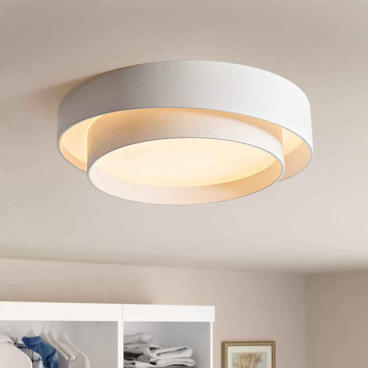 Plafonnier Concentric Anneaux Rond pour Salle de Bain