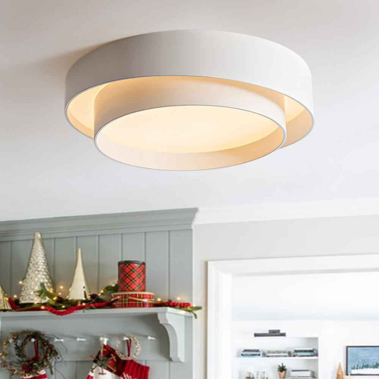 Plafonnier Concentric Anneaux Rond pour Salle de Bain