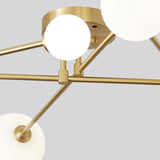 Lustre Cross Type Sputnik 6 Lumières Plafonnier pour Salon