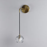Applique Murale Chambre en Cristal 12 cm