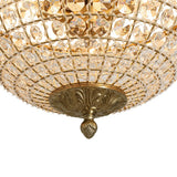Plafonnier Salle de Bain Bol en Cristal 38 cm