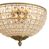 Plafonnier Salle de Bain Bol en Cristal 38 cm