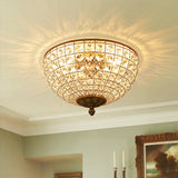 Plafonnier Salle de Bain Bol en Cristal 38 cm