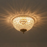 Plafonnier Salle de Bain Bol en Cristal 38 cm