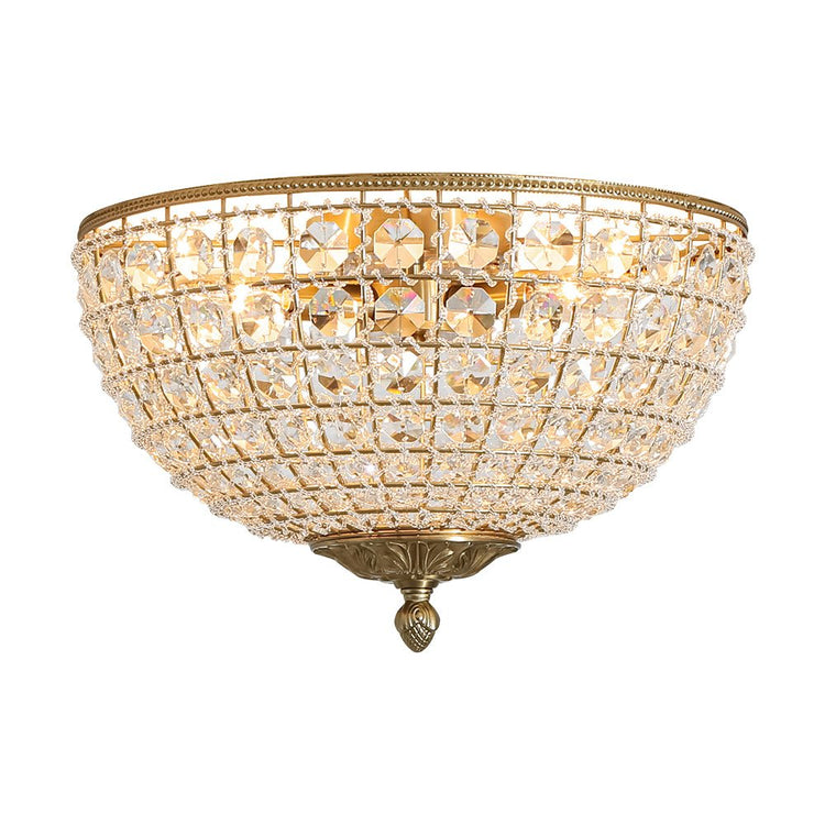 Plafonnier Salle de Bain Bol en Cristal 38 cm