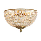 Plafonnier Salle de Bain Bol en Cristal 38 cm