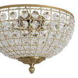 Plafonnier Salle de Bain Bol en Cristal 38 cm