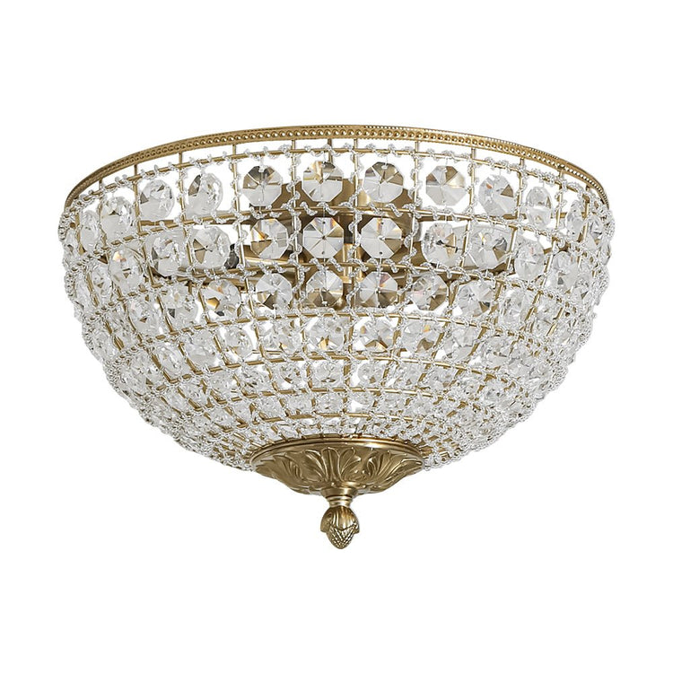 Plafonnier Salle de Bain Bol en Cristal 38 cm