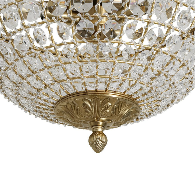 Plafonnier Salle de Bain Bol en Cristal 38 cm