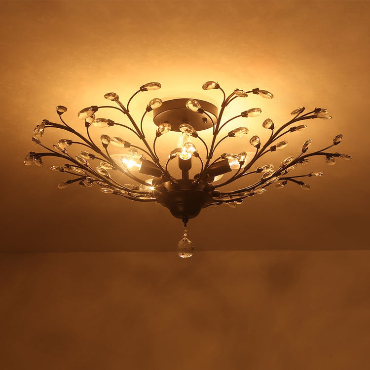 Lustre Salle à Manger Spoutnik en Cristal