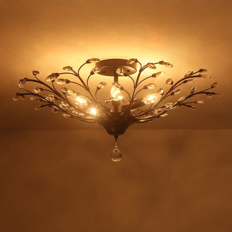 Lustre Salle à Manger Spoutnik en Cristal