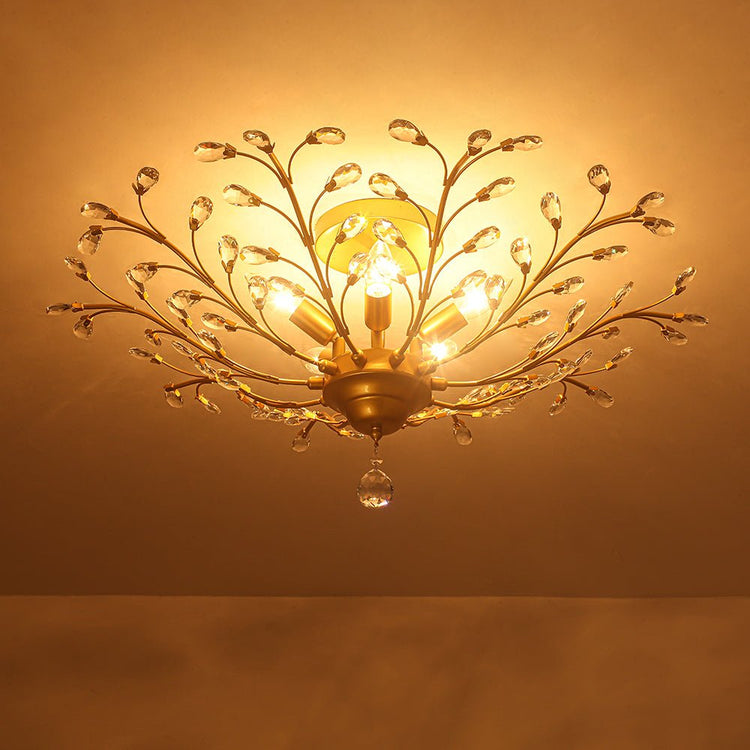Lustre Salle à Manger Spoutnik en Cristal