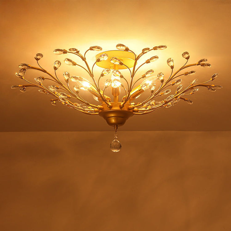 Lustre Salle à Manger Spoutnik en Cristal