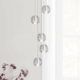Suspension Cristal Globe Grappe pour Salle à Manger