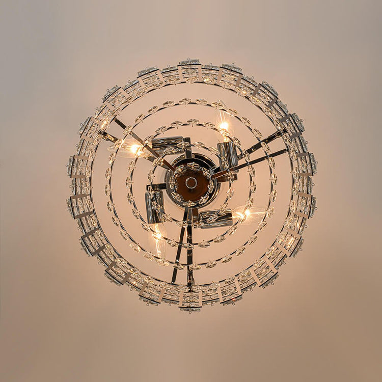 Plafonnier Cristal Semi-Encastré pour Salon