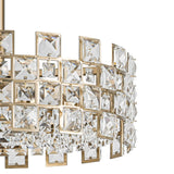 Plafonnier Cristal Semi-Encastré pour Salon