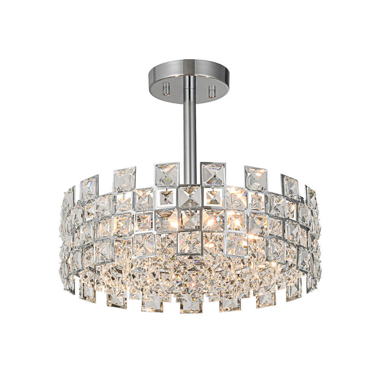 Plafonnier Cristal Semi-Encastré pour Salon