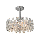 Plafonnier Cristal Semi-Encastré pour Salon