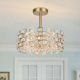 Plafonnier Cristal Semi-Encastré pour Salon