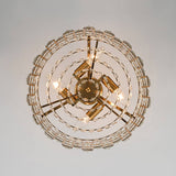 Plafonnier Cristal Semi-Encastré pour Salon