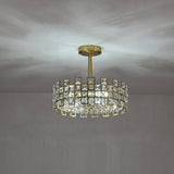 Plafonnier Cristal Semi-Encastré pour Salon